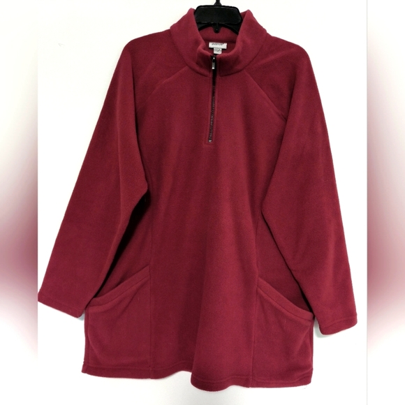 Zip Fleece Pullover / Size 2X / NWOT - Picture 2 of 7